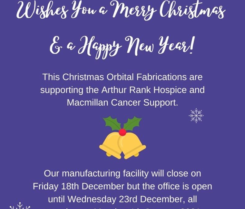 Orbital Fabrications wishes you a Merry Christmas & a Happy New Year